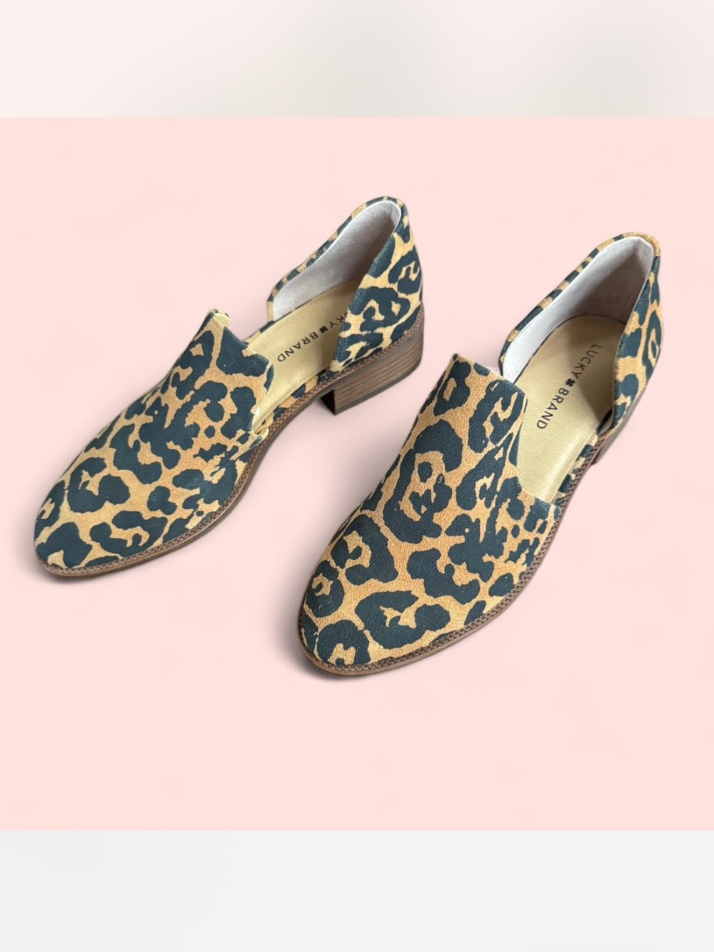 NWOT Lucky Brand Gennifa cheetah loafers